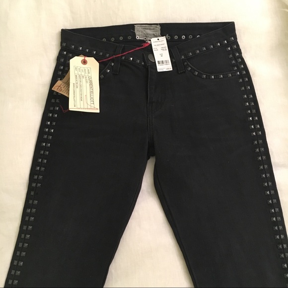 ⚡️NWT Current/Elliot Crop Skinny w Studs sz 25 - Picture 5 of 5
